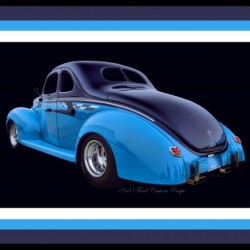 1940 Ford Custom Coupe - HDR - Triple  Matted